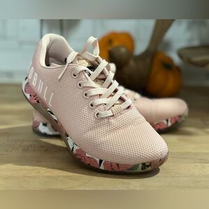 NOBULL Women's Blush Athletic Shoes with Floral Sole